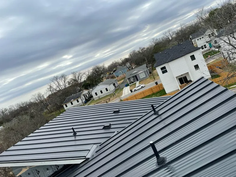 Standing seam metal roof panels with vents for Skylight Repair in Union Grove